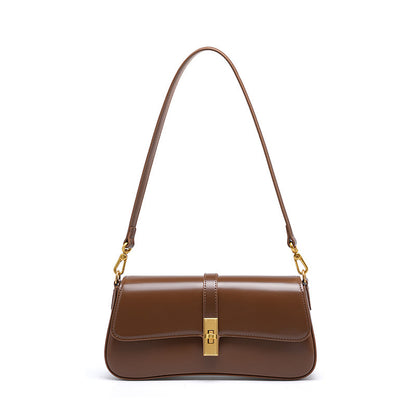 Reinliva Classic Chic Shoulder Bag – Coffee Brown